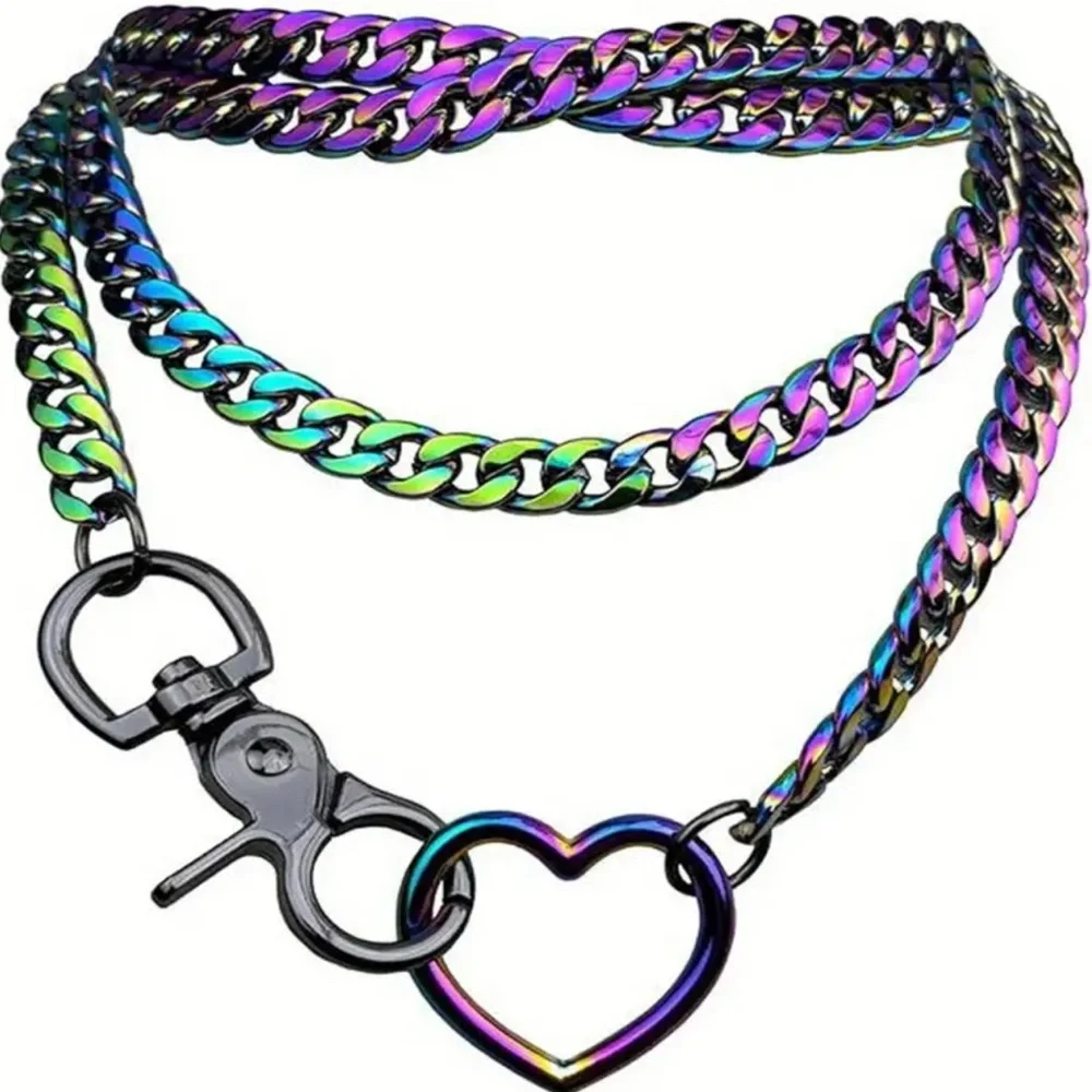 Multi-Layer Cuban Chain Y-Shaped Necklace - New Jk Spice Street Style - Picture 5 of 6